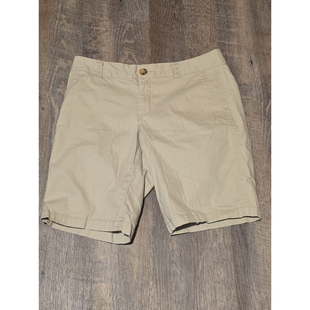 Dockers Classic Chino Shorts Size 6 Khaki Cotton Blend Four Pockets Button